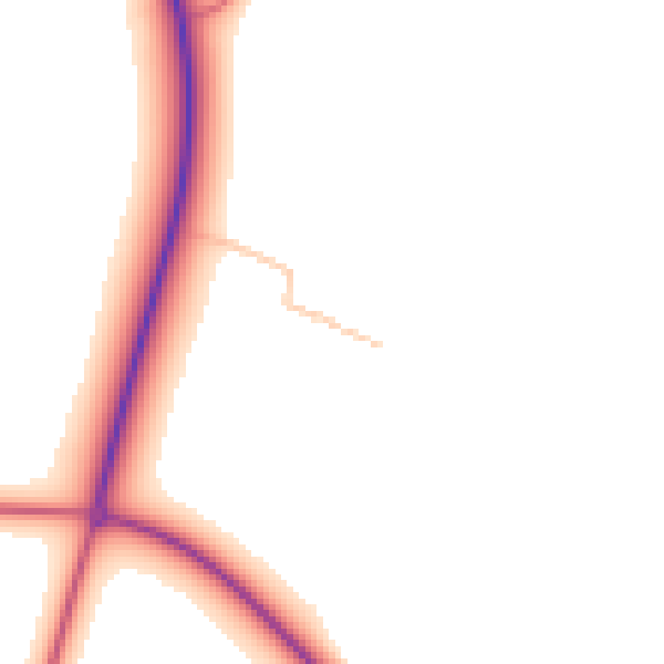 Daytime road noise heatmap for NE61 5JL