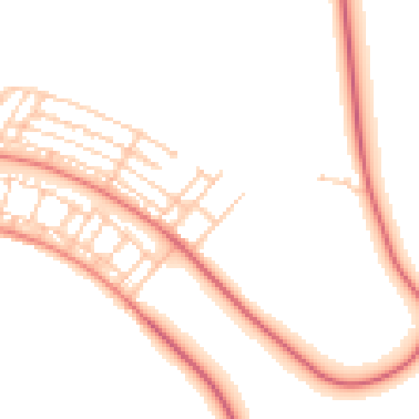 Daytime road noise heatmap for NE61 5TP