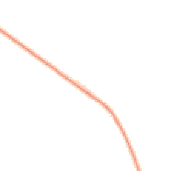 Night-time road noise heatmap for NE61 6LD