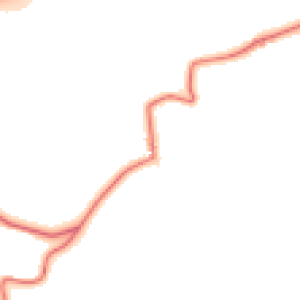 Daytime road noise heatmap for NE61 6SW