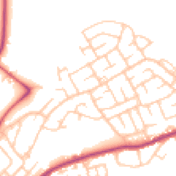 Daytime road noise heatmap for NE62 5AE