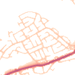Daytime road noise heatmap for NE62 5AN