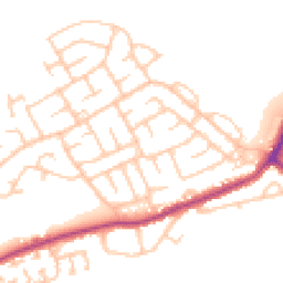 Daytime road noise heatmap for NE62 5AR