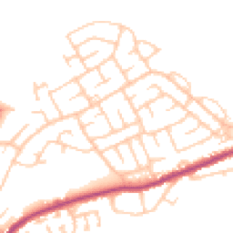 Daytime road noise heatmap for NE62 5AS