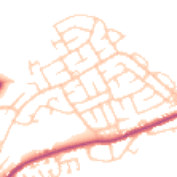 Daytime road noise heatmap for NE62 5AT