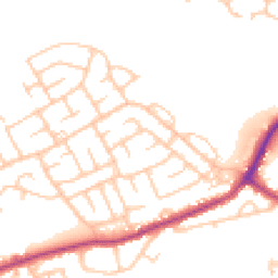 Daytime road noise heatmap for NE62 5AU