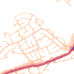 Daytime road noise heatmap for NE62 5AW