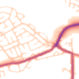 Daytime road noise heatmap for NE62 5BB
