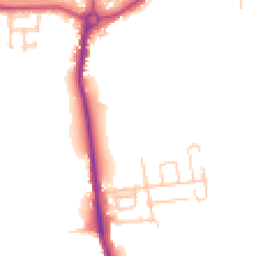 Daytime road noise heatmap for NE62 5BF
