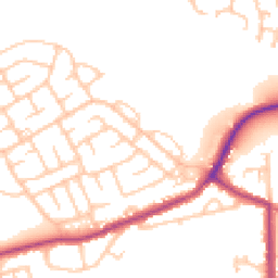 Daytime road noise heatmap for NE62 5BH