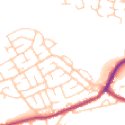 Daytime road noise heatmap for NE62 5BJ