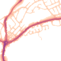 Daytime road noise heatmap for NE62 5BS