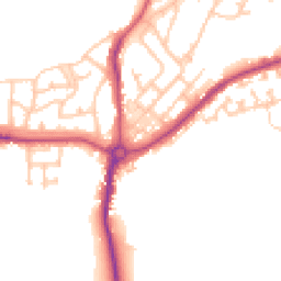 Daytime road noise heatmap for NE62 5BY