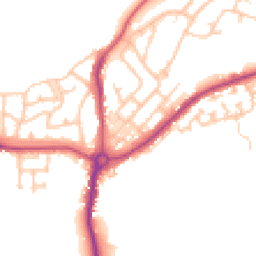 Daytime road noise heatmap for NE62 5DA