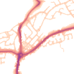 Daytime road noise heatmap for NE62 5DL