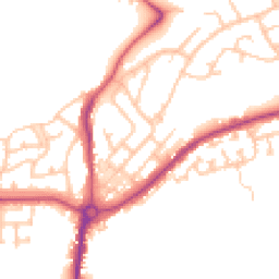 Daytime road noise heatmap for NE62 5DP