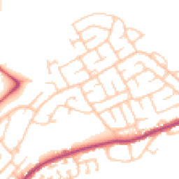 Daytime road noise heatmap for NE62 5HA
