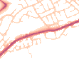 Daytime road noise heatmap for NE62 5HE