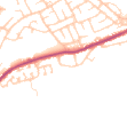 Daytime road noise heatmap for NE62 5HN
