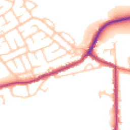 Daytime road noise heatmap for NE62 5HY