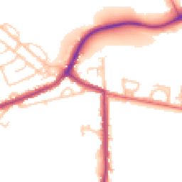 Daytime road noise heatmap for NE62 5JJ
