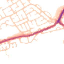 Daytime road noise heatmap for NE62 5LG