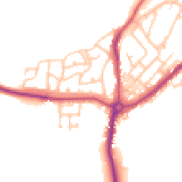 Daytime road noise heatmap for NE62 5LS