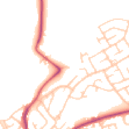 Daytime road noise heatmap for NE62 5ND