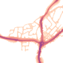 Daytime road noise heatmap for NE62 5NU