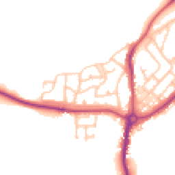 Daytime road noise heatmap for NE62 5PF