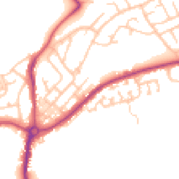 Daytime road noise heatmap for NE62 5QH