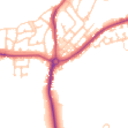 Daytime road noise heatmap for NE62 5QY