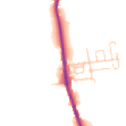 Daytime road noise heatmap for NE62 5RL