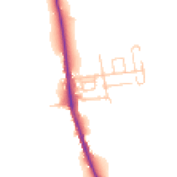Daytime road noise heatmap for NE62 5RS