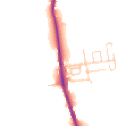 Daytime road noise heatmap for NE62 5RW