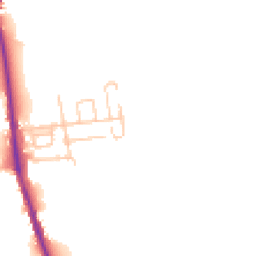 Daytime road noise heatmap for NE62 5SH