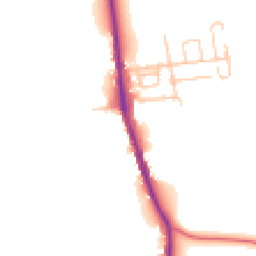 Daytime road noise heatmap for NE62 5ST