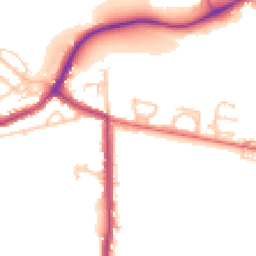 Daytime road noise heatmap for NE62 5UU