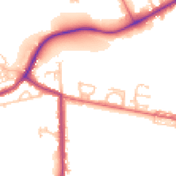 Daytime road noise heatmap for NE62 5UY