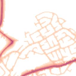 Daytime road noise heatmap for NE62 5XY