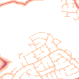 Daytime road noise heatmap for NE62 5YG