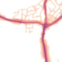 Daytime road noise heatmap for NE62 5YS
