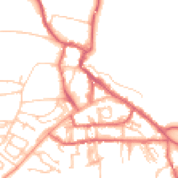 Daytime road noise heatmap for NE66 1AA