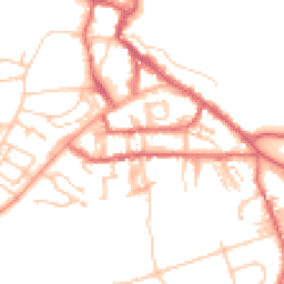 Daytime road noise heatmap for NE66 1AE