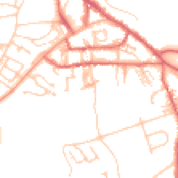 Daytime road noise heatmap for NE66 1AG