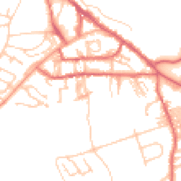 Daytime road noise heatmap for NE66 1AH
