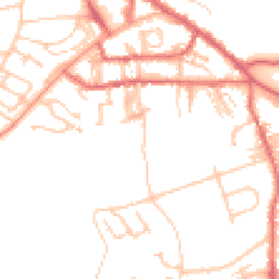 Daytime road noise heatmap for NE66 1AL