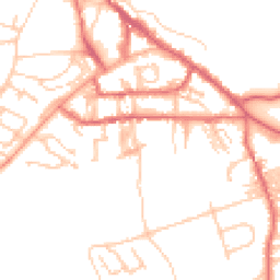 Daytime road noise heatmap for NE66 1AQ