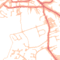 Daytime road noise heatmap for NE66 1AR