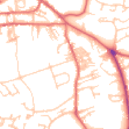 Daytime road noise heatmap for NE66 1AT